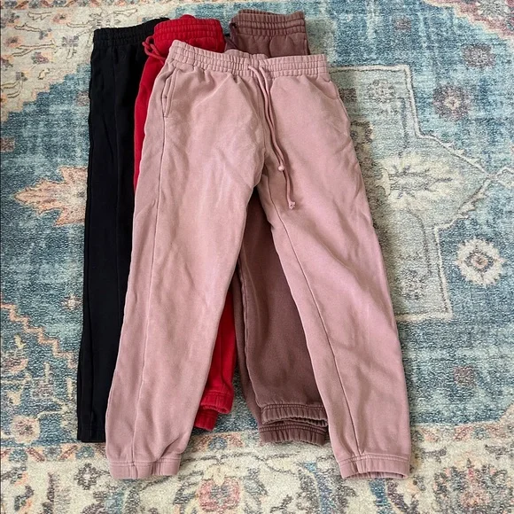 3 pairs of TNA Sweatpants (black pair-SOLD) - Picture 2 of 11